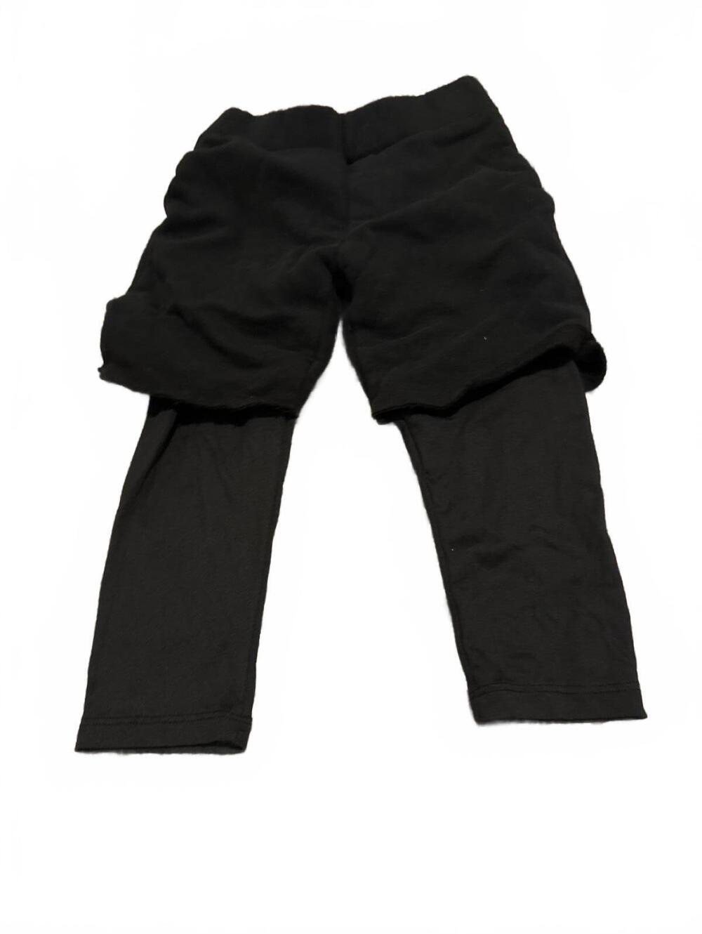 kidpik Kids XXS Size 4 Black Leggings with Shorts